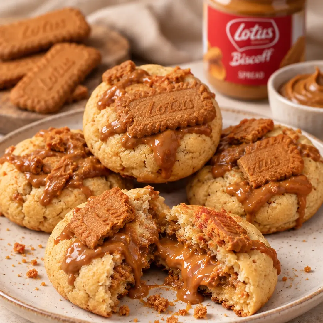 Cookie de Biscoff da Victoria Régia